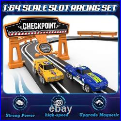 Slot Car Race Track Set Electric Powered Race Track Dual Racing Car Track Set