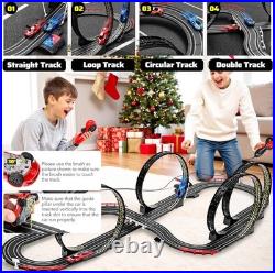 Slot Car Race Track Set Electric Powered Race Track Dual Racing Car Track Set