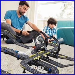 Slot Car Race Track Set Electric Powered Race Track Dual Racing Car Track Set