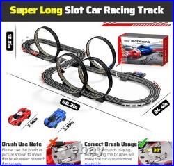 Slot Car Race Track Set Electric Powered Race Track Dual Racing Car Track Set