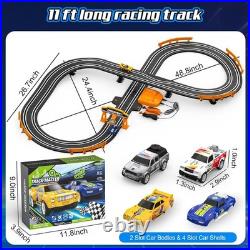 Slot Car Race Track Set Electric Powered Race Track Dual Racing Car Track Set