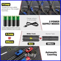 Slot Car Race Track Set Electric Powered Race Track Dual Racing Car Track Set