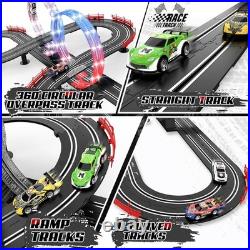Slot Car Race Track Set Electric Powered Race Track Dual Racing Car Track Set