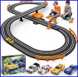 Slot Car Race Track Set Electric Powered Race Track Dual Racing Car Track Set