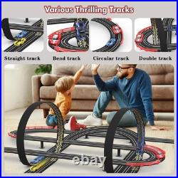 Slot Car Race Track Set Electric Powered Race Track Dual Racing Car Track Set