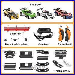 Slot Car Race Track Set Electric Powered Race Track Dual Racing Car Track Set