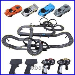 Slot Car Race Track Set Electric Powered Race Track Dual Racing Car Track Set