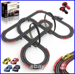 Slot Car Race Track Set Electric Powered Race Track Dual Racing Car Track Set