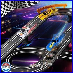 Slot Car Race Track Set Electric or Battery Powered Racing Car Tr