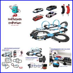 Slot Car Race Track Set, High Speed Series Tram Dual Track Set with 4 License Slot Car Race Track Set, High Speed Series Tram Dual Track Set with 4 License