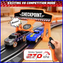Slot Car Race Track Set for Kids 29Ft Electric Race Car Track with 4 Slot Cars