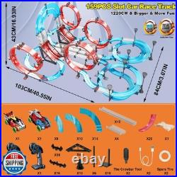 Slot Car Race Track Sets Dual-Player Electric Remote Control Cars