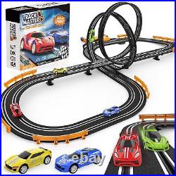 Slot-Car-Race-Track-Sets For Boys Kids, Battery Or Electric Race Car Track Wit