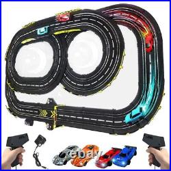 Slot Car Race Track Sets, Puzzle Racer Kids Car Track Set, Flexible Race Tra