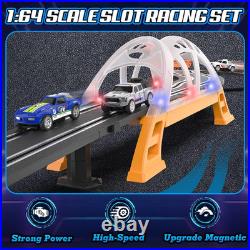 Slot Car Race Track Sets for Boys, Race Car Track with 4 High-Speed Slot Slot Car Race Track Sets for Boys, Race Car Track with 4 High-Speed Slot