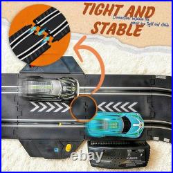 Slot Car Race Track Sets with 4 High-Speed Racing Cars, 2 Control Method Hand