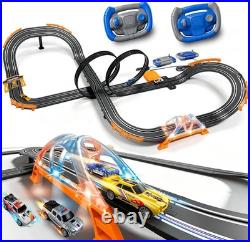 Slot Car Race Track Sets with 4 High-Speed Racing Slot Cars Electric Dual Racing Slot Car Race Track Sets with 4 High-Speed Racing Slot Cars Electric Dual Racing