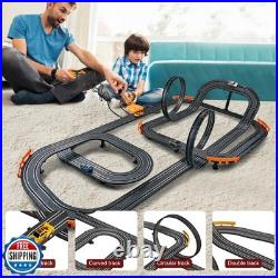 Slot Car Race Track with 4 High-Speed Racing Cars Battery or Elec