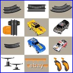 Slot Car Race Track with 4 High-Speed Racing Cars Battery or Electric Race Car
