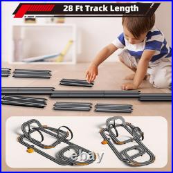 Slot Car Race Track with 4 High-Speed Racing Cars Battery or Electric Race Car T