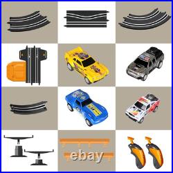 Slot Car Race Track with 4 High-Speed Racing Cars Battery or Electric Race Car T