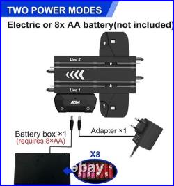 Slot Car Racing Track Set with 4 Cars Electric and Battery Powered Kids Toys