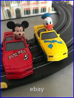 Slot Car Track Set -Disney- Mickey Mouse & Donald Duck. With Cars Used