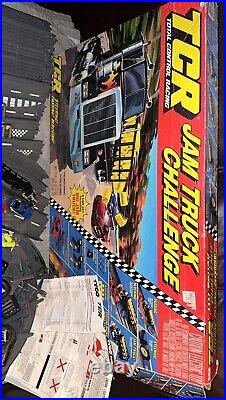 TCR Tyco Total Control Racing Slot Track Jam Truck Challenge In Box With Extras
