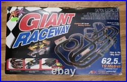 TOMY AFX Super Giant Raceway 62 1/2 Feet of Track Set with 4 Cars Box Manuals