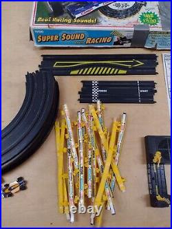 TYCO 1992 Super Sound Electric Racing Slot Cars Race Track Set Complete