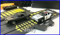 TYCO Daredevil Chase Slot Race Track Set Transam & Police Highway Patrol Car