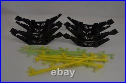 TYCO Electric Racing 40 Pcs HO Scale Slot Car Track With Loop Guards Nite Glow ++