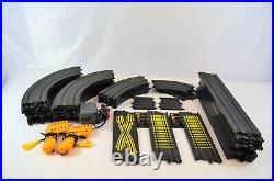 TYCO Electric Racing Slot Car Track HO Scale 43 Pcs w Power Pack Remotes More