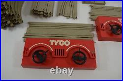TYCO Electric Trucking Slot Track Pieces x 35 3 Controllers Turnout Crossover ++