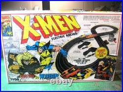TYCO HO Racing Track Set #6205 X-MEN Race Set With original cars Cleaned, Tested