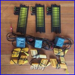 TYCO HO Slot Car Track 100+ Pcs Curves Straights Banks Crossovers Ramps Snakes TYCO HO Slot Car Track 100+ Pcs Curves Straights Banks Crossovers Ramps Snakes