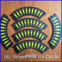 TYCO HO Slot Car Track 100+ Pcs Curves Straights Banks Crossovers Ramps Snakes