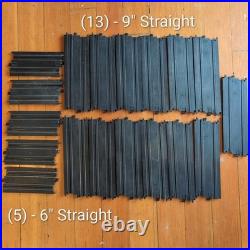 TYCO HO Slot Car Track 100+ Pcs Curves Straights Banks Crossovers Ramps Snakes