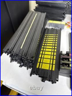 TYCO HO Slot Car Track Huge Lot Curves Straights Controllers Power Pack Vtg