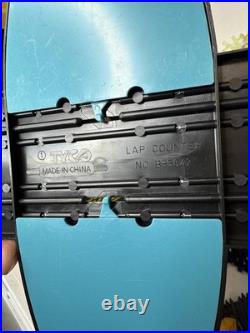 TYCO HO Slot Car Track Huge Lot Curves Straights Controllers Power Pack Vtg