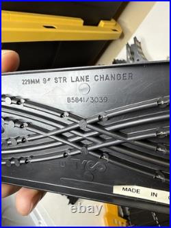 TYCO HO Slot Car Track Huge Lot Curves Straights Controllers Power Pack Vtg