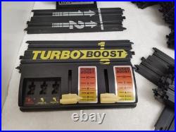 TYCO HO Slot Car Track Huge Lot Turbo Boost Lap Counter Power Packs Banks Acc