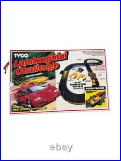 TYCO Lamborghini Challenge Electric HO Slot Car Set Track With Box TYCO Lamborghini Challenge Electric HO Slot Car Set Track With Box