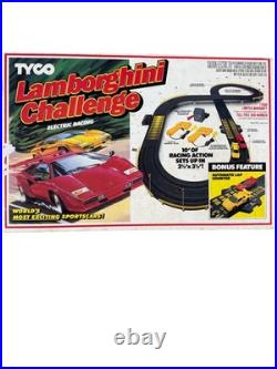 TYCO Lamborghini Challenge Electric HO Slot Car Set Track With Box