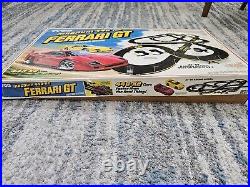 TYCO Magnum 440-X2 Ferrari GT Electric Racing 2 Slot Car set 37' of track