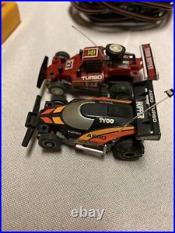 TYCO Racin' Hoppers Slot Car Track Set With Cars Missing Some Pieces