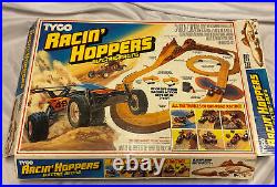 TYCO Racin' Hoppers Slot Car Track Set With Cars Missing Some Pieces