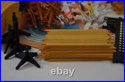 TYCO Sand Tan HO Scale Slot Car Track Set 64 Pcs With Power Supply Controllers +