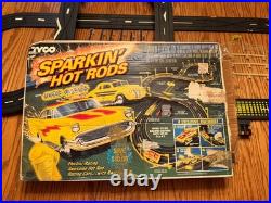 TYCO Sparkin' Hot Rods Slot Car Electric Track Near Complete 1990s Please Read