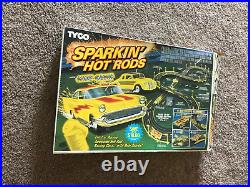 TYCO Sparkin' Hot Rods Slot Car Race Track Set. Complete WITH Running Cars